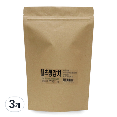 아이앤티 대추생강차 삼각티백, 1.2g, 60개입, 3개