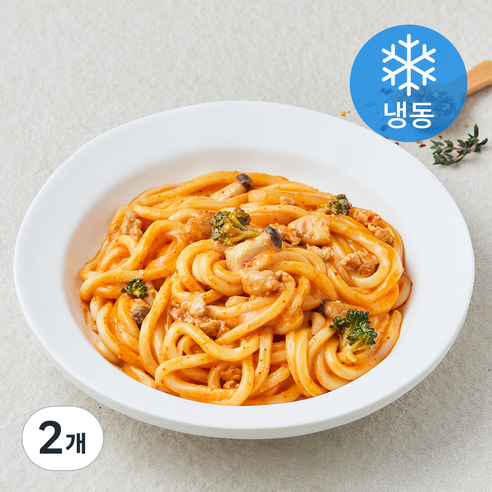 쿡솜씨 마제 크림 우동 (냉동), 600g, 2개
