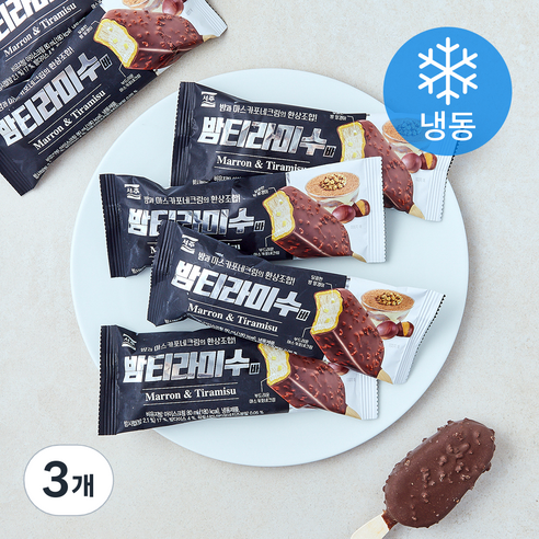 서주 밤 티라미수바 (냉동), 3개, 6개입, 80ml