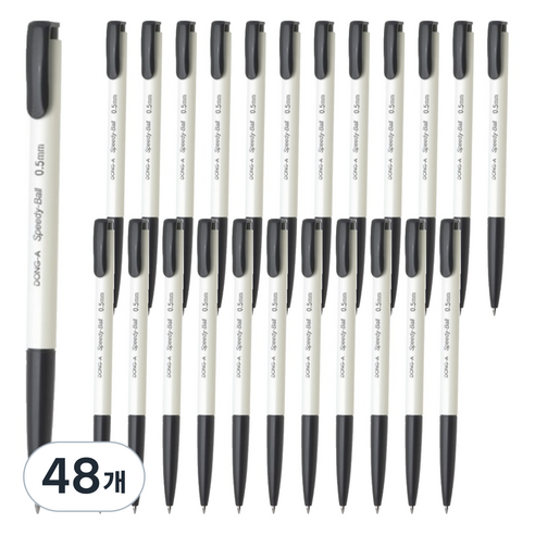 동아 스피디볼 펜 0.5mm 24개, 흑색