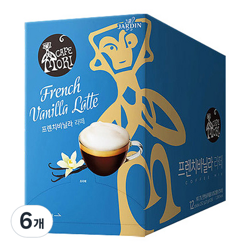 쟈뎅 까페모리 프렌치바닐라 라떼, 21g, 12개입, 6개