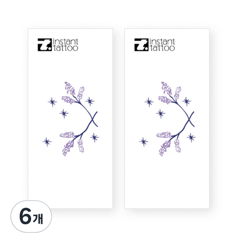 인스턴트 타투 2p, 바이올렛, 6개