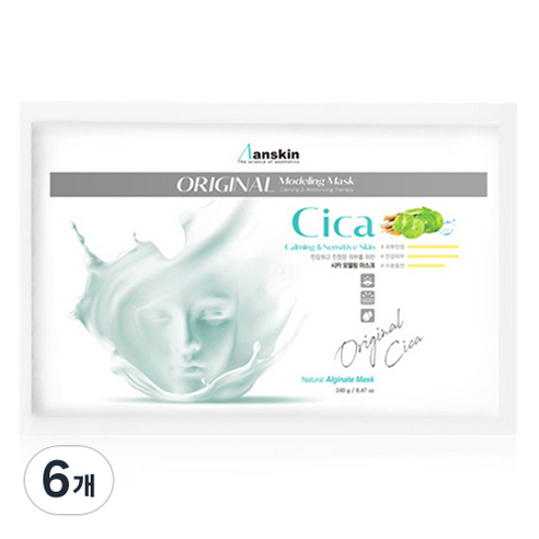 안스킨 오리지날 시카 모델링팩 리필용 240g, 6개, 1개입