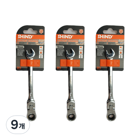 ABM 자동 라쳇렌치 9mm, 9개