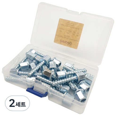 이노공구 콘크리트 앙카 암나사 40mm x 20p 케이스, 2세트