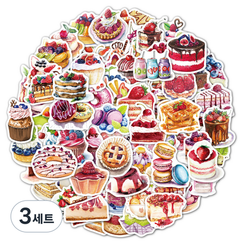 리빙홈디테일 캐리어 노트북 여행 방수 스티커 100p 세트, 타입Z, 3세트