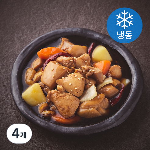 집콕집국 순살 찜닭 (냉동), 500g, 4개