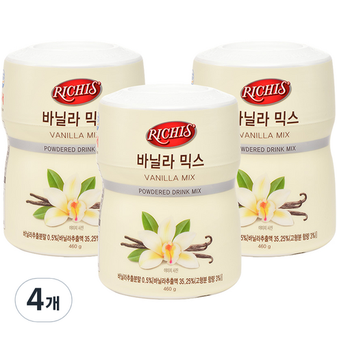 (주)동서 리치스 바닐라 믹스, 460g, 4개, 3개입