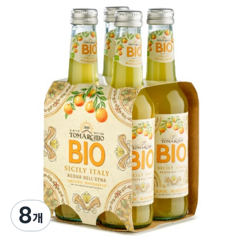 토마키오 유기농 스파클링 주스 만다린, 8개, 275ml