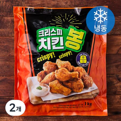 크리스피 치킨 봉 (냉동), 1kg, 2개