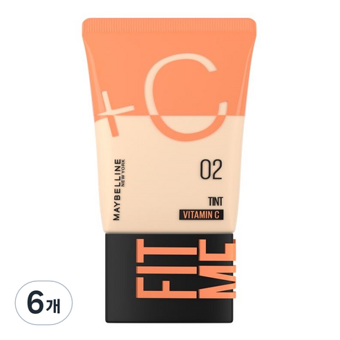 메이블린 핏미 틴트 파운데이션 30ml, 페어 옐로우, 6개