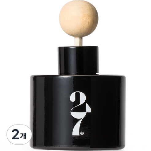 센트247 블랙 차량용 방향제 세트 120ml, 2개, 잉글리쉬페어 앤 프리지아