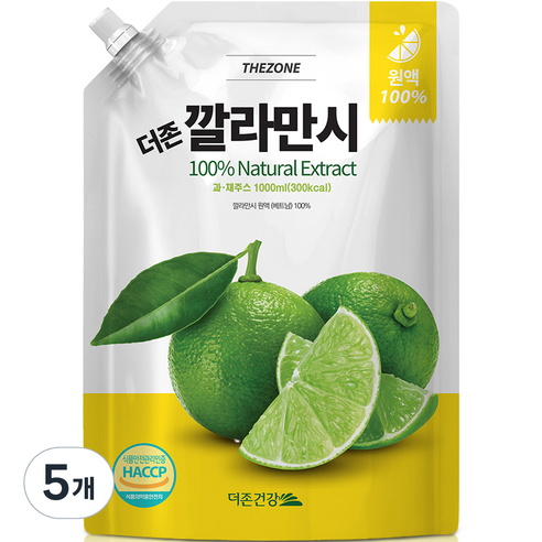 더존건강 깔라만시 원액, 1L, 5개
