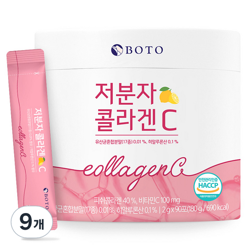 보뚜 저분자 콜라겐 C, 180g, 9개
