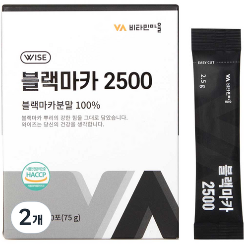 비타민마을 블랙마카 2500 30p, 75g, 2개