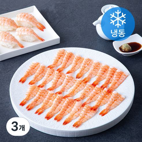 초밥용 흰다리새우살 (냉동), 3개, 105g(30미, L)