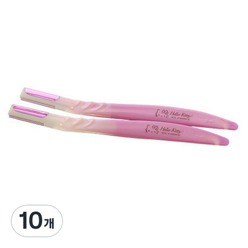 카이 헬로키티 눈썹 수정칼, 혼합색상, 10개
