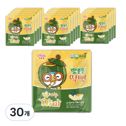 프로엠 뽀로로 유기농 까까 떡뻥 단호박 10g, 30개, 단호박맛