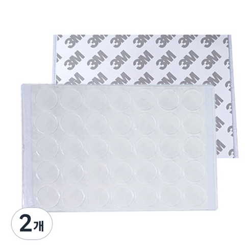 접착 고무발 범폰 PR22-15, 2개, 투명