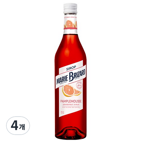 마리브리자드 자몽 시럽, 700ml, 4개