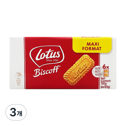 로투스 비스코프 125g x 6p, 750g, 3개