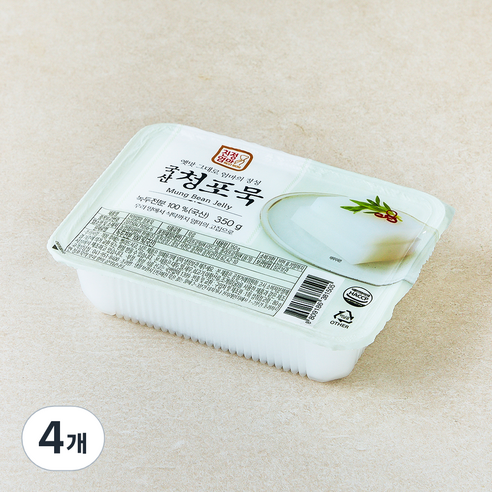 친정엄마 국내산 청포묵, 350g, 4개, 1개입