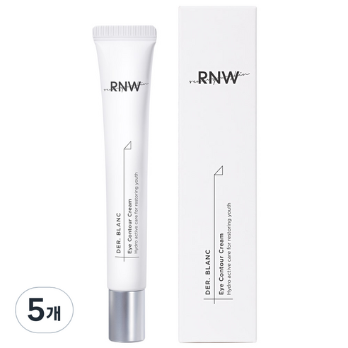 알엔더블유 컨투어 눈주름 탄력 아이크림, 25ml, 5개