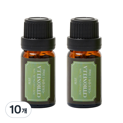 알레 비건 아로마 에센셜 오일 시트로넬라, 10ml, 10개