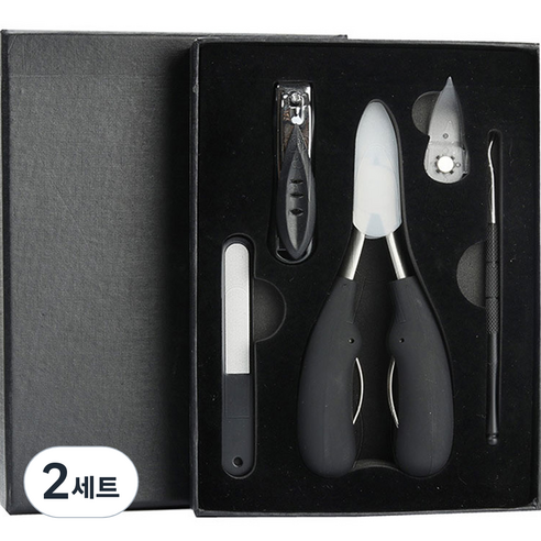 닌샵 프리미엄 손톱 관리 세트, 2세트, 혼합색상