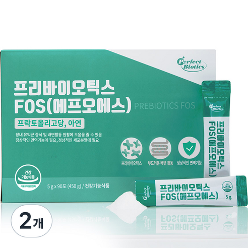 비타민마을 퍼펙트바이오틱스 프리바이오틱스 FOS 90p, 450g, 2개