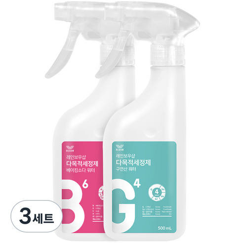 레인보우샵 다목적세정제 세정듀오, 500ml, 3세트