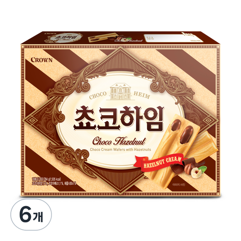 크라운 쵸코하임, 284g, 6개