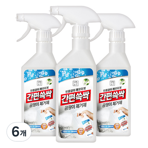 생활공식 간편쓱싹 곰팡이 제거제, 6개, 500ml