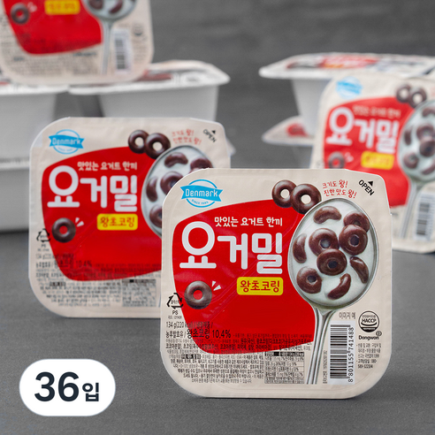 덴마크 요거밀 왕초코링, 134g, 36입