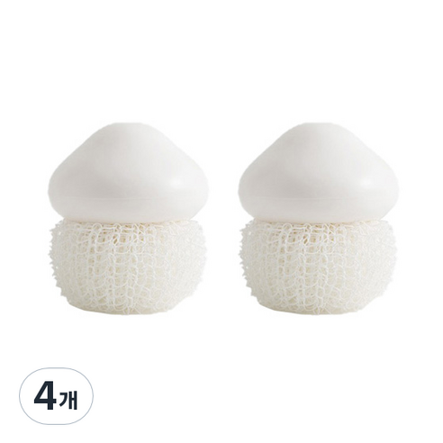 모벨리 구름송이 수세미 화이트, 4개, 1개입