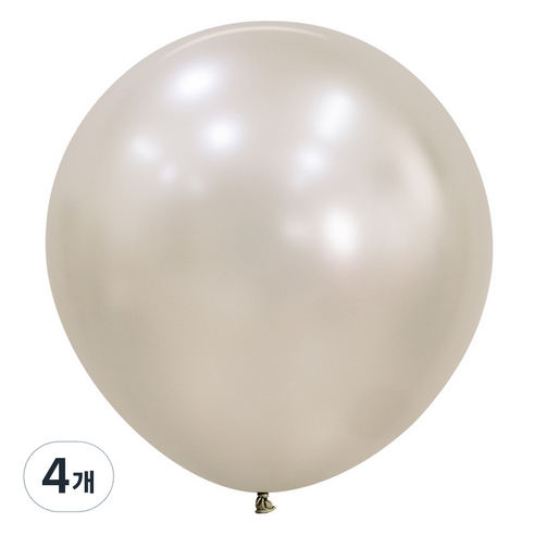 셈퍼텍스 풍선 60cm, 실크 크림펄, 4개