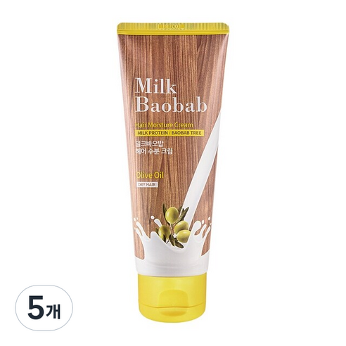 밀크바오밥 헤어 수분크림 150ml 헤어에센스, 5개