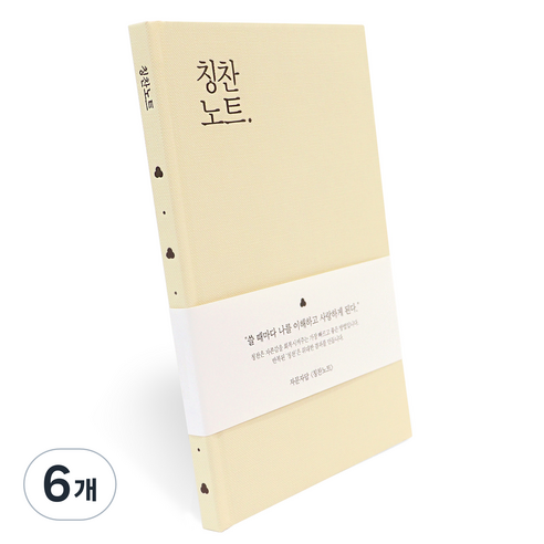 인디고 자문자답 칭찬노트 Ver 3, 크림, 6개