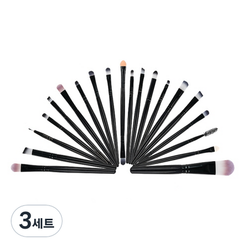 생활공식 메이크업 브러쉬 20종 세트, 혼합색상, 3세트