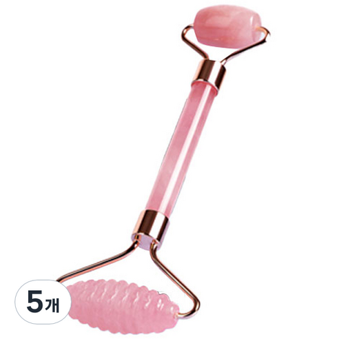 티커스트 로즈쿼츠 괄사 마사지 기 특수 롤러, 핑크, 5개
