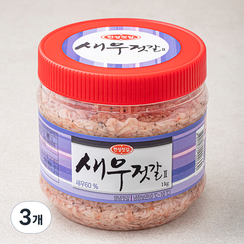 한성기업 새우젓갈 2, 1kg, 3개