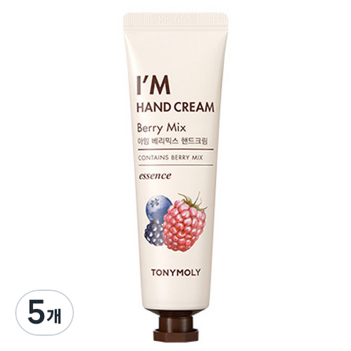 토니모리 아임 핸드크림 베리믹스, 30ml, 5개