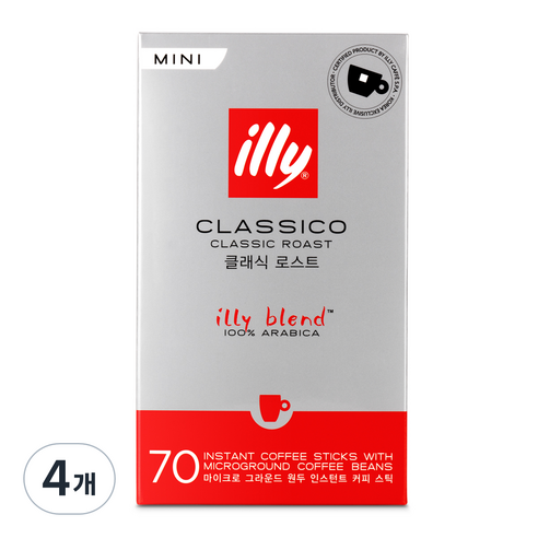 일리 클래식 로스트 미니 1g, 70개입, 4개