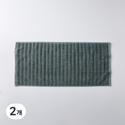 라피니라 모던하우스 자카드 세면타월 40 x 90 cm 230g 면사, 2개, 그린