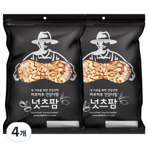 넛츠팜 믹스너트 혼합견과, 1kg, 4개