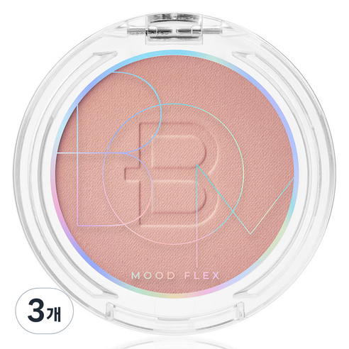 비오엠 무드 플렉스 파우더 블러쉬 4.3g, 01 WARM PINK, 3개