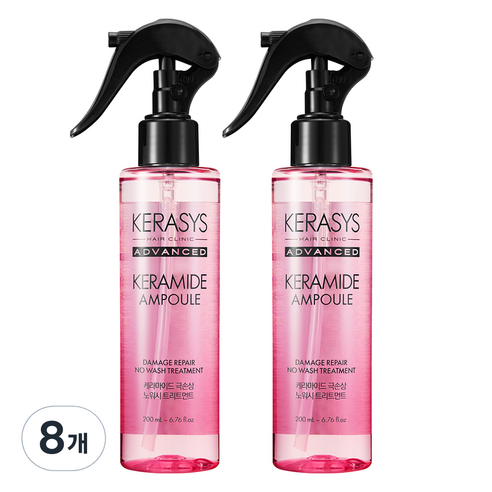 케라시스 케라마이드 극손상 노워시 트리트먼트, 200ml, 8개