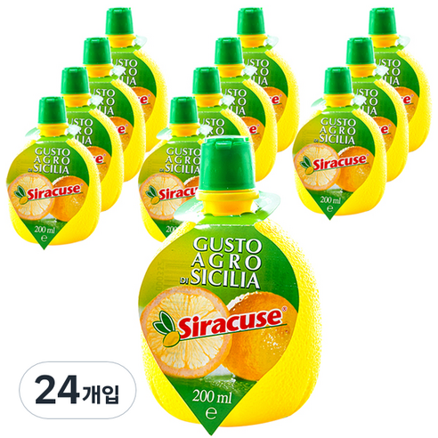 시라큐스 레몬쥬스, 200ml, 24개