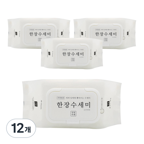 살림비책 일회용 뽑아쓰는 세제일체형 한장수세미 40p, 12개
