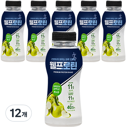 웰프로틴 풋사과, 12개, 40g